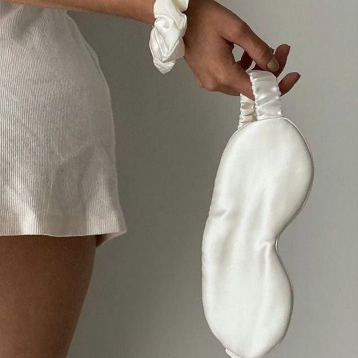 Masque de Sommeil - SilkDreamer™ - Blanc - Laviizi
