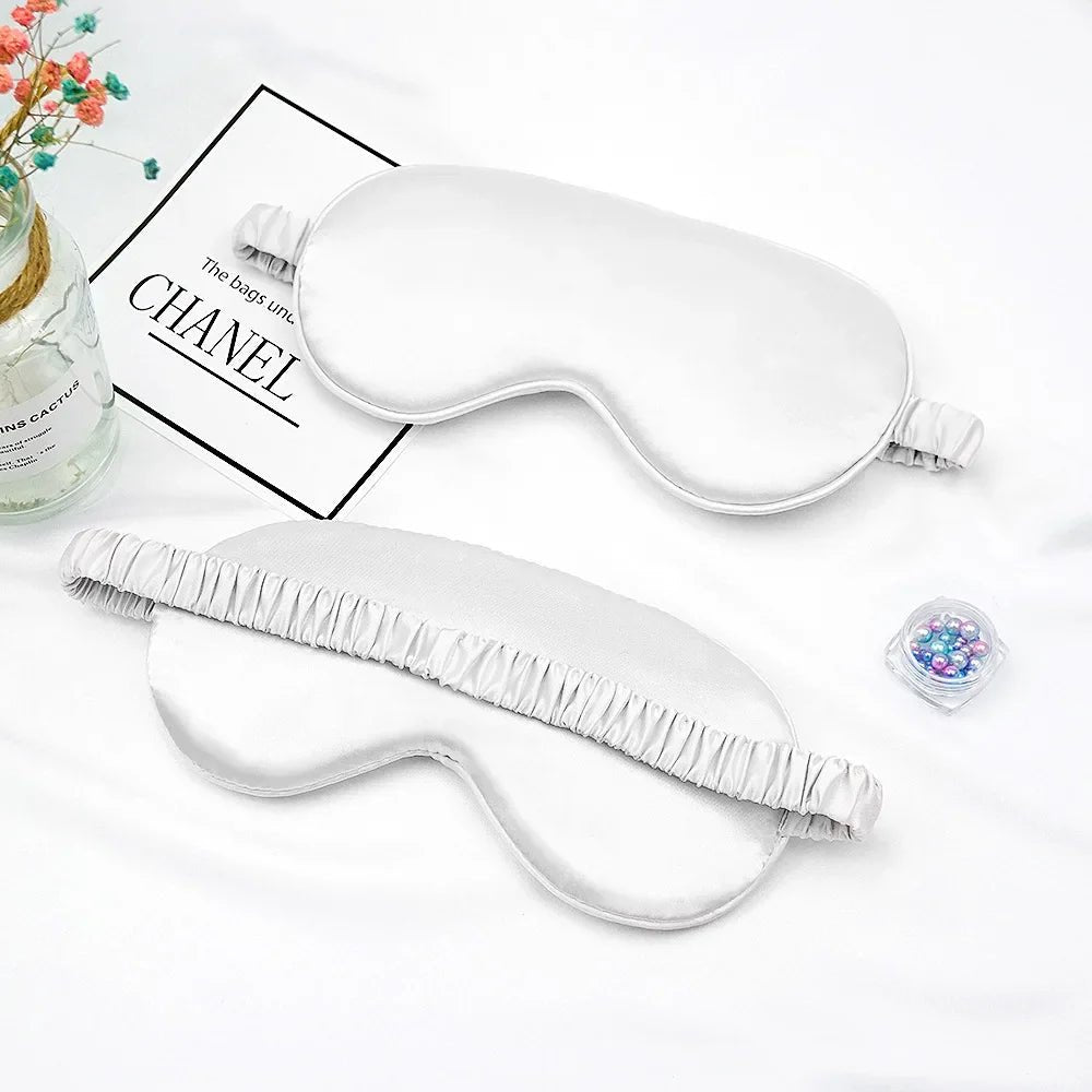 Masque de Sommeil - SilkDreamer™ - Blanc - Laviizi