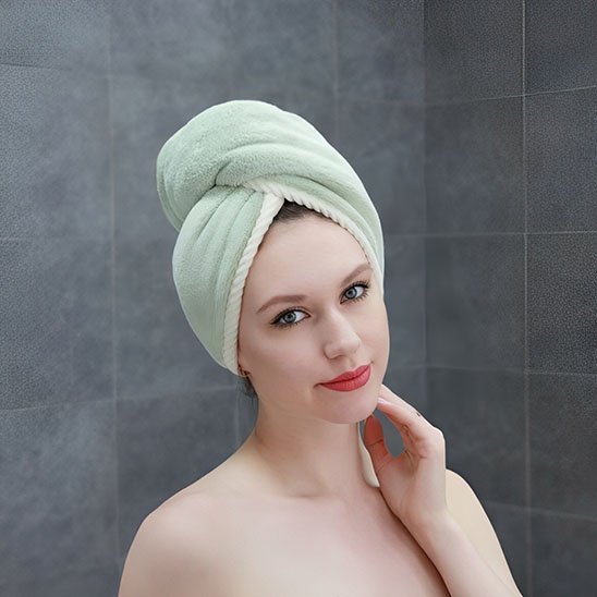 Serviette cheveux microfibre | Séchage Rapide - Laviizi
