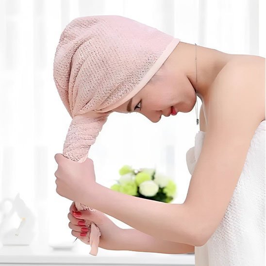 Serviette Cheveux Microfibre Ultra - Absorbante | Turban Séchage Rapide - Laviizi