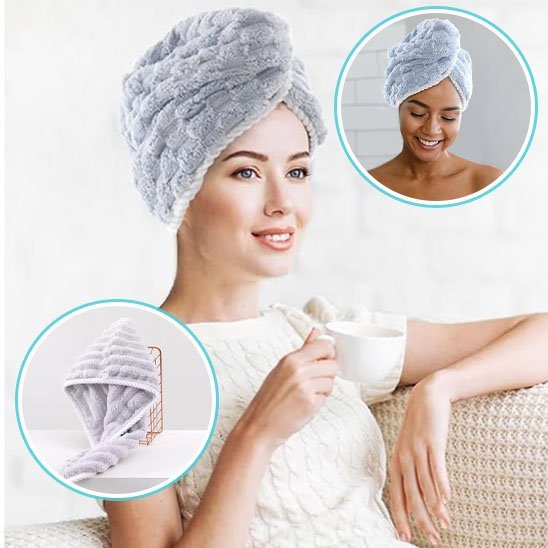 Serviette Microfibre Cheveux Ultra - Absorbante | SècheVite - Laviizi