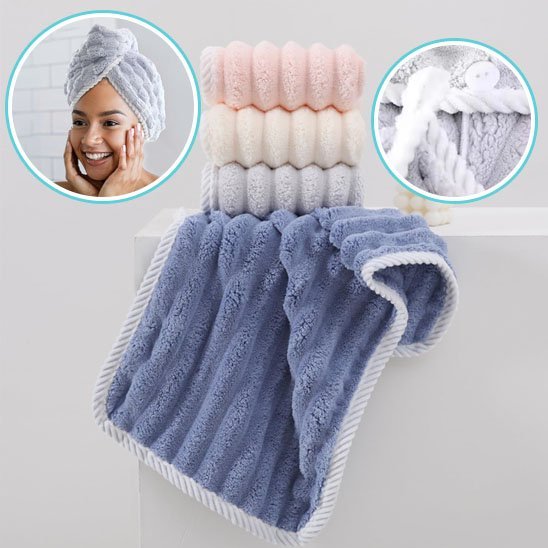 Serviette Microfibre Cheveux Ultra - Absorbante | SècheVite - Laviizi