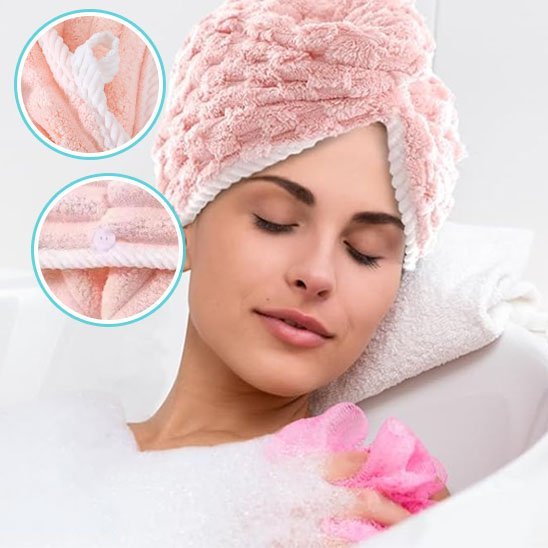 Serviette Microfibre Cheveux Ultra - Absorbante | SècheVite - Laviizi