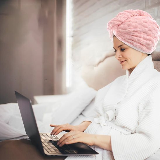 Serviette Turban Cheveux | SèchExpress - Laviizi