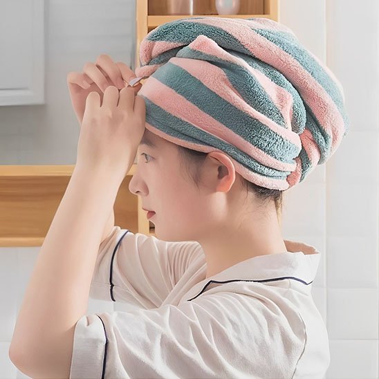 Serviette Turban Microfibre Cheveux | Anti - Frisottis - Laviizi