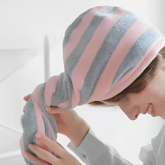 Serviette Turban Microfibre Cheveux | Anti - Frisottis - Laviizi