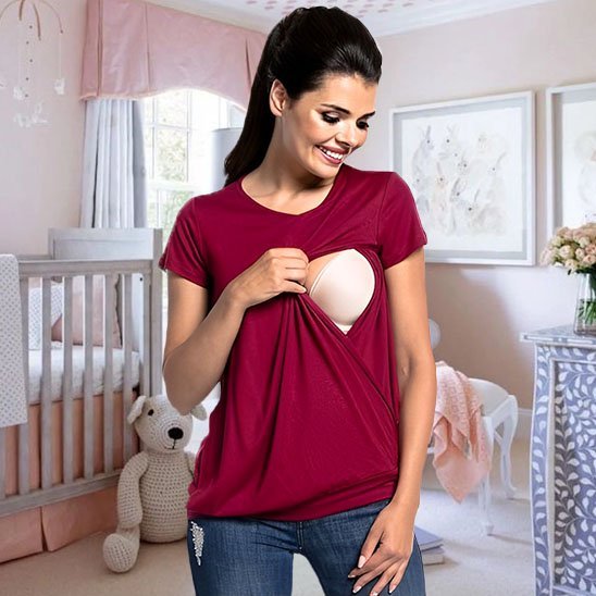 T-shirt d'allaitement pratique | Élégance Discrète - Laviizi