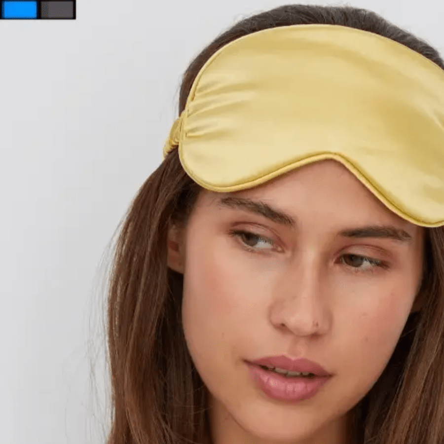 Masque de Sommeil - SilkDreamer™ - Jaune - Laviizi