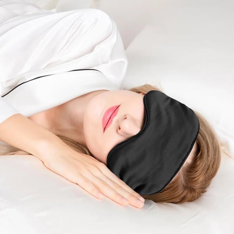 Masque de Sommeil - SilkDreamer™ - Noir - Laviizi