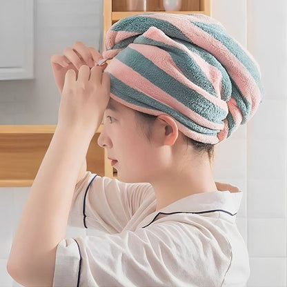 Serviette Turban Microfibre Cheveux | Anti - Frisottis - Laviizi