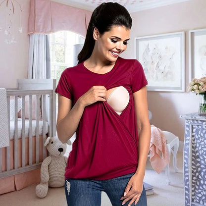 T-shirt d'allaitement pratique | Élégance Discrète - Laviizi